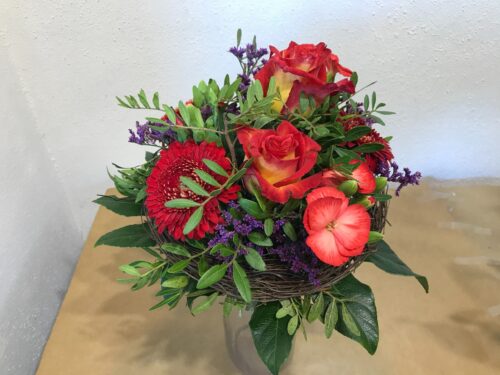 Blumenstrauß rot-lila