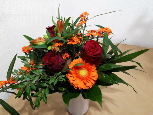 Blumenstrauß rot-orange