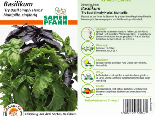 Basilikum Try Basil Simply Herbs (Multipille)