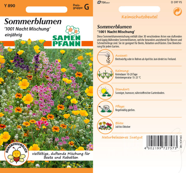 Sommerblumen 1001 Nacht