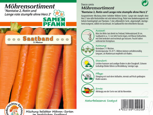 SAATBAND Möhrensortiment