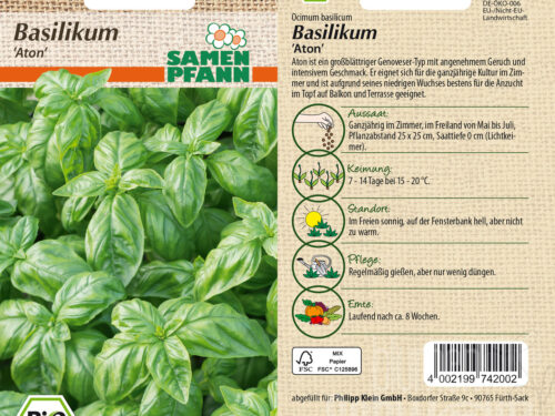 Basilikum Genoveser, BIO