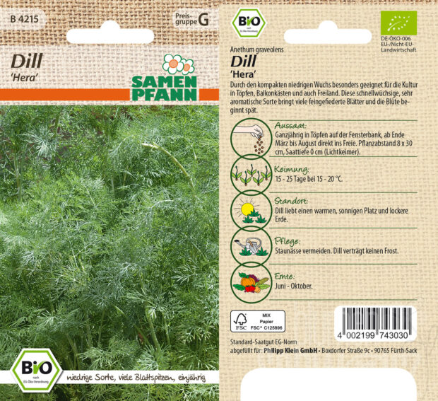 Topf-Dill Hera, BIO