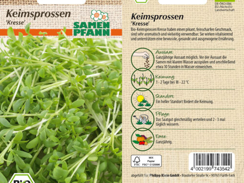 Keimsprossen Kresse, BIO