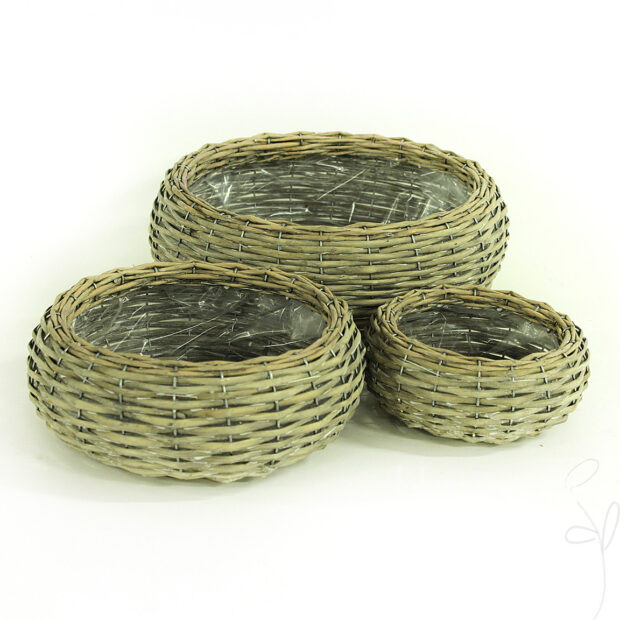 Pflanzschale bauchig rund