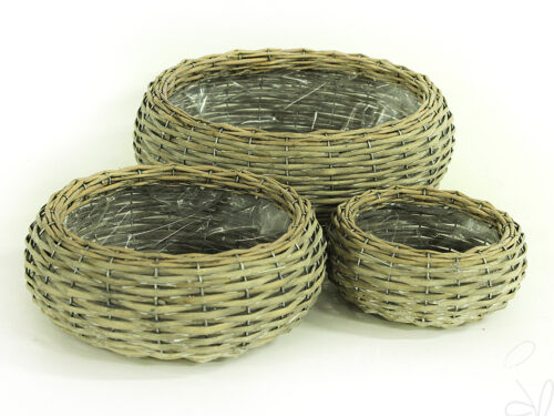 Pflanzschale bauchig rund