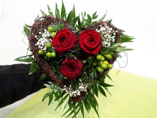 Herzstrauß Rote Rosen