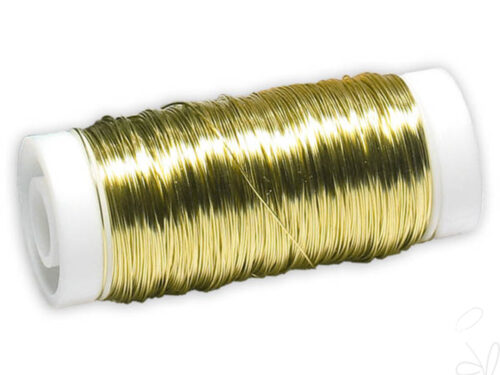 Myrtendraht, Ø0,3mm/Spule 100g gold