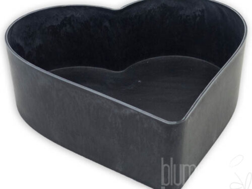 Herz, 26x24x7,6cm used look anthrazit