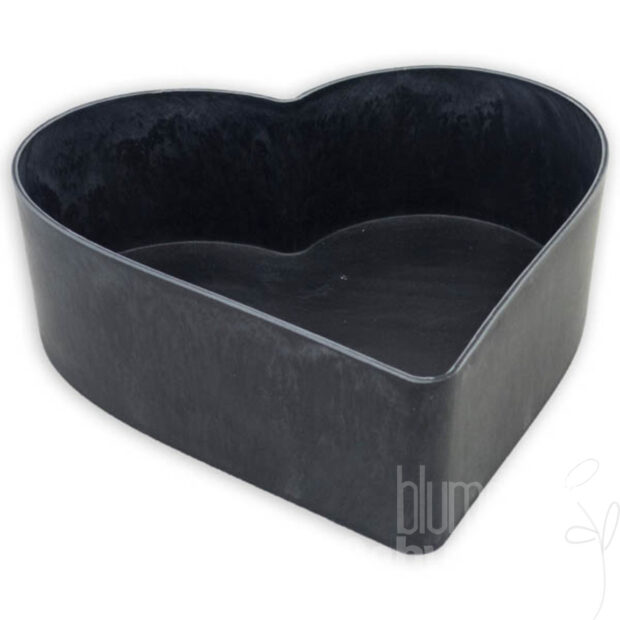 Herz, 26x24x7,6cm used look anthrazit