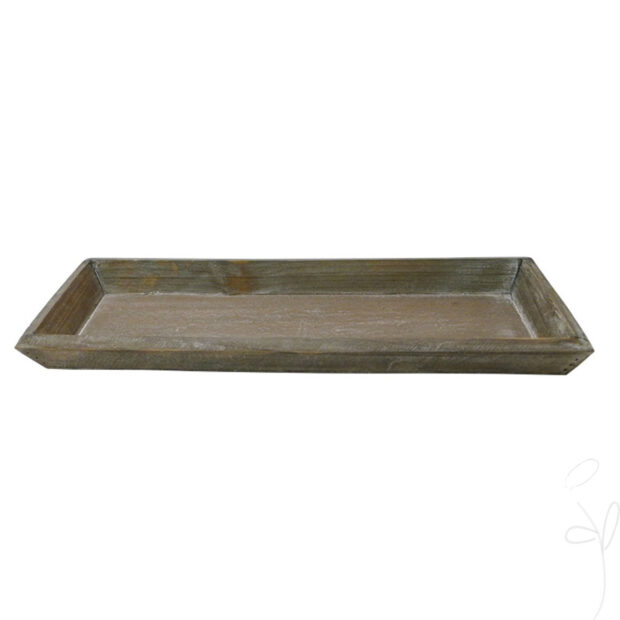 Tablett/Holz rechteckig, ca. 35x11,5xH2,5cm, natur