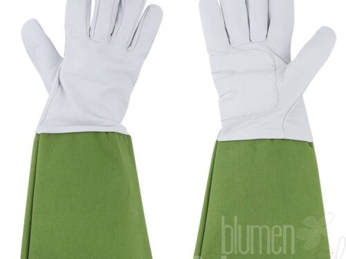 Leder Gartenhandschuhe mit Stulpe L.