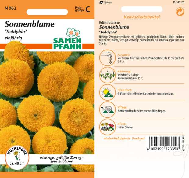 Sonnenblumen Teddybär