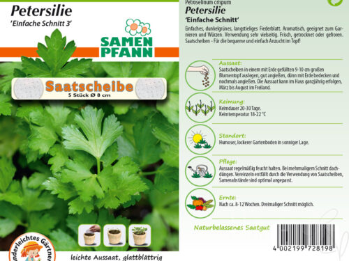 SAATSCHEIBE Petersilie Einfache Schnitt 3