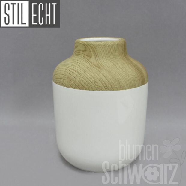 Stilecht Vase Holzoptik REDUZIERT