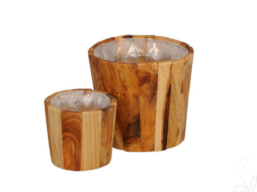 Kübel Holz rund