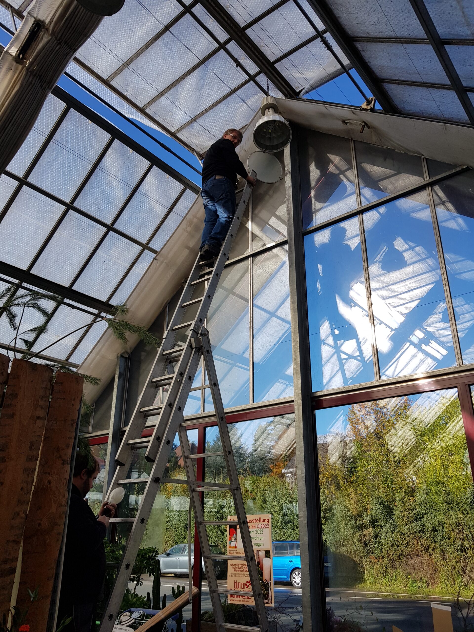 Leuchtmittelaustausch von 250W Metalldampflampen auf 40W LED