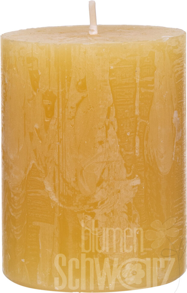 Rustic Safe Candle 110x70 mm senf