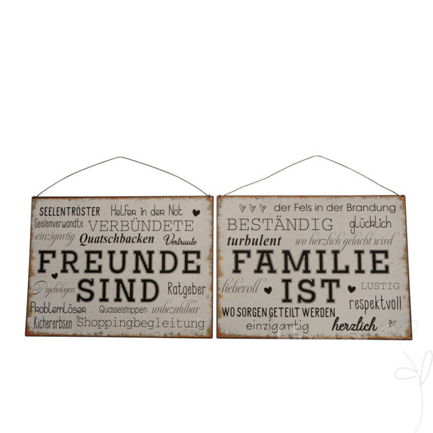 Schild z. Hg. 2fach