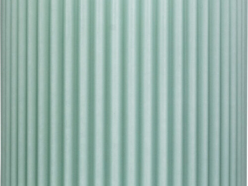 Rillenstumpenkerzen 130x70 mm Fl smaragd 4er Pack