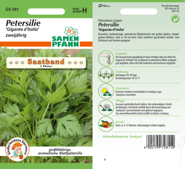 SAATBAND Petersilie Gigante dItalia