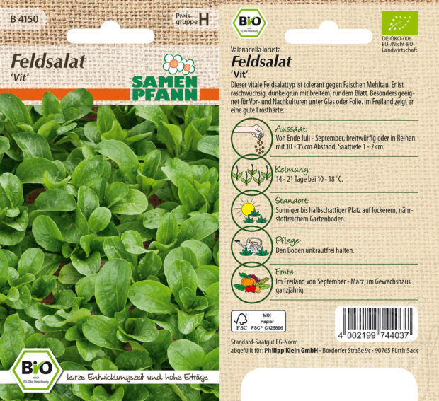 Feldsalat Vit, BIO