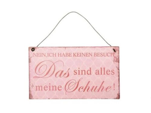 Schild -Schuhe Besuch-