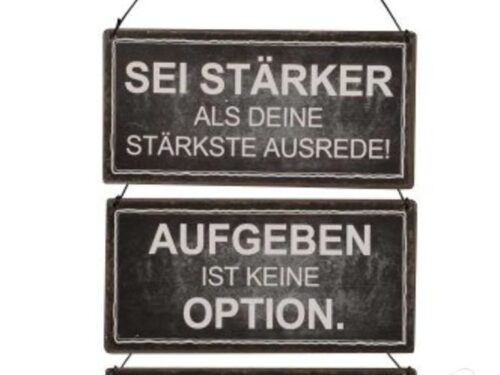 Schild Motivation z. Hg. 3 Mod.