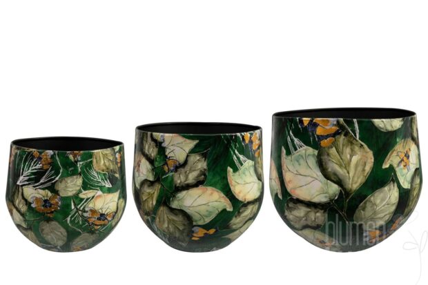 Topf Bee gruen D28 H25