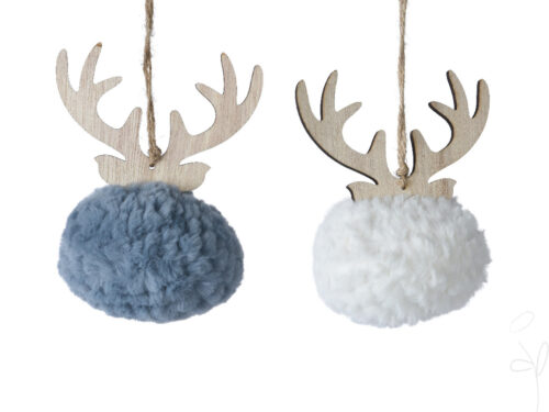 Weihnachtsfigur Polyester 2 farb. sort.