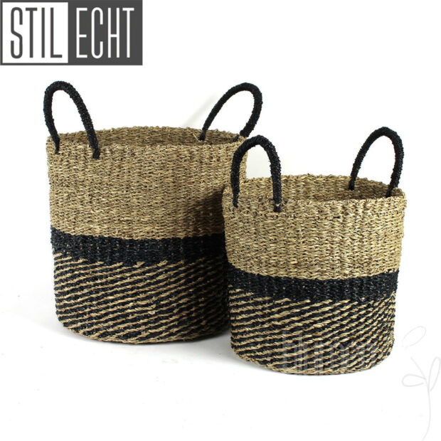 Stilecht Wohnkorb 2-farbig