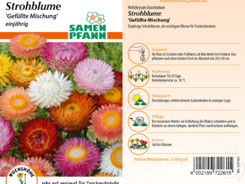 Strohblume gefüllte Mischung