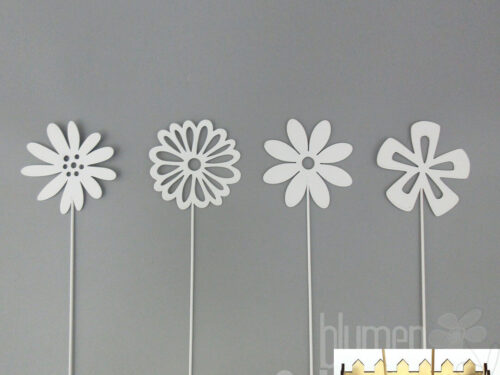 Blume am Stab 4fach