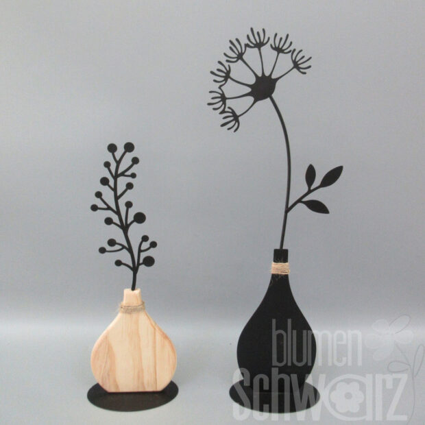 Blumenvase auf Stand 2fach