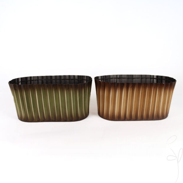 Jardiniere wellig 2fach