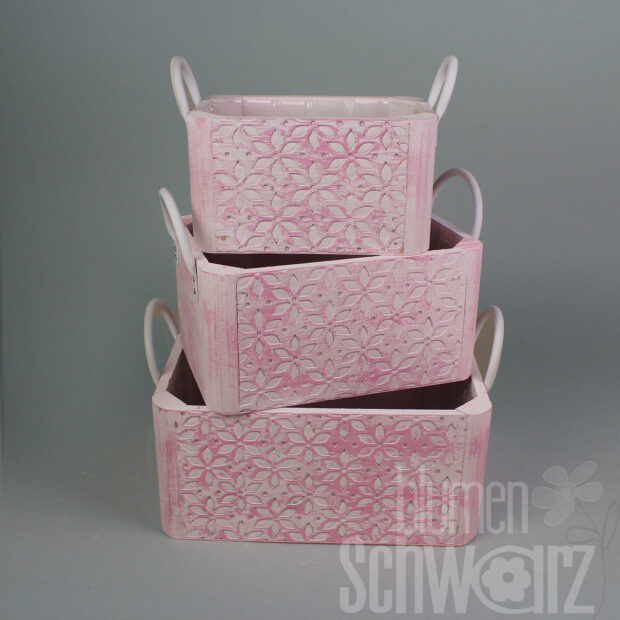 Pflanzbox Blumenmuster
