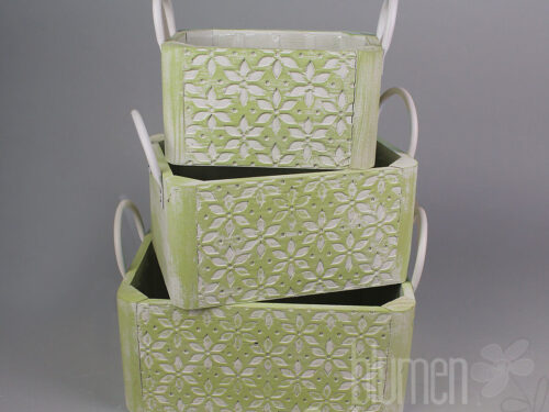 Pflanzbox Blumenmuster