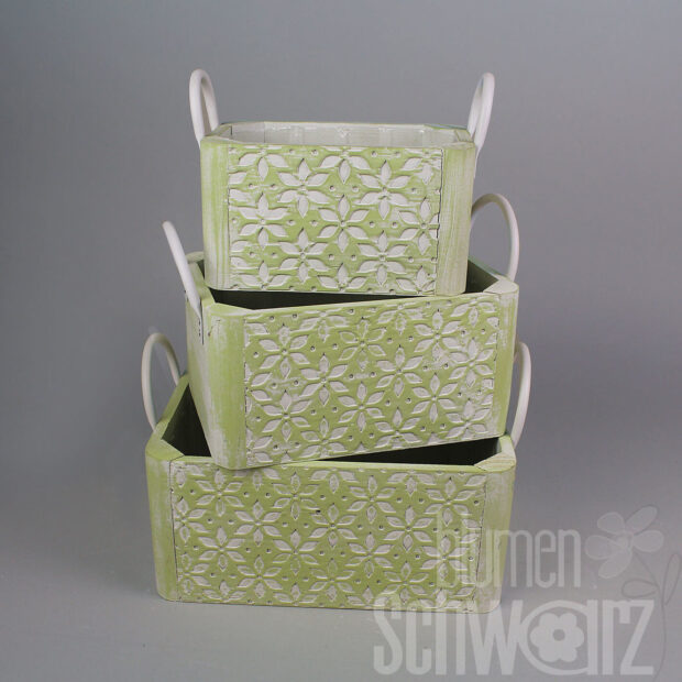 Pflanzbox Blumenmuster