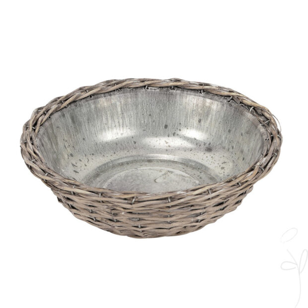Zinkschale mit Weide