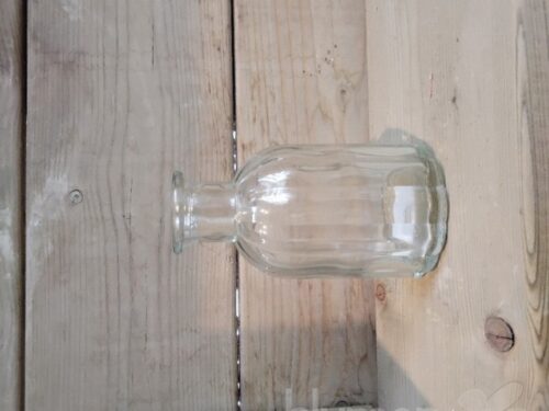 Glas Flasche Vintage - 7x14 cm klar