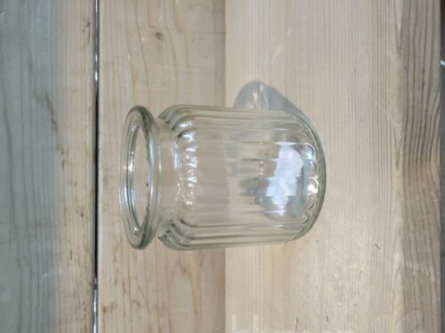 Glas Vase Vintage - 7,5x9,5cm klar