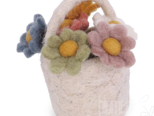 Minature Flowers in Basket