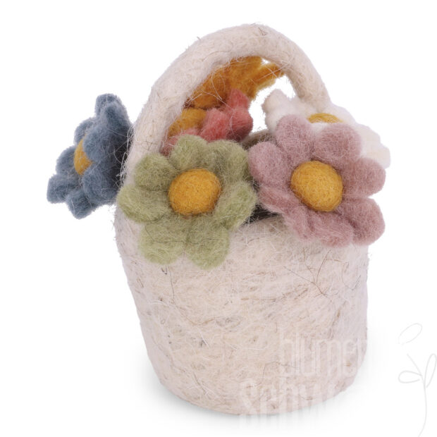 Minature Flowers in Basket