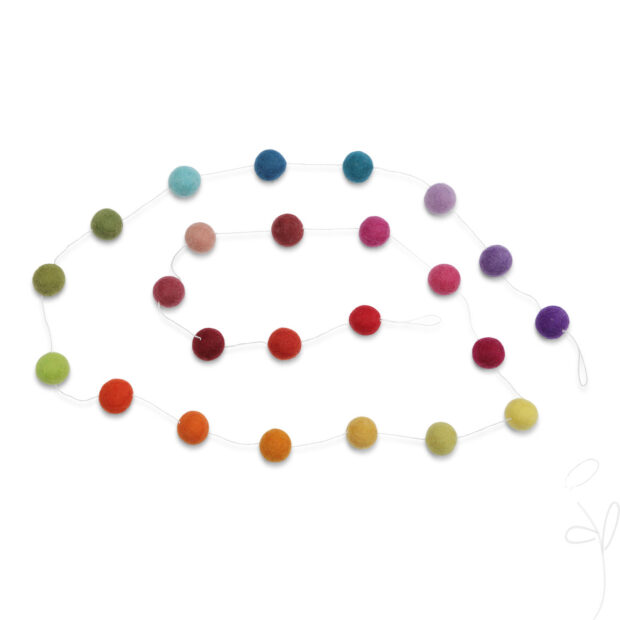 Felt ball Garland
