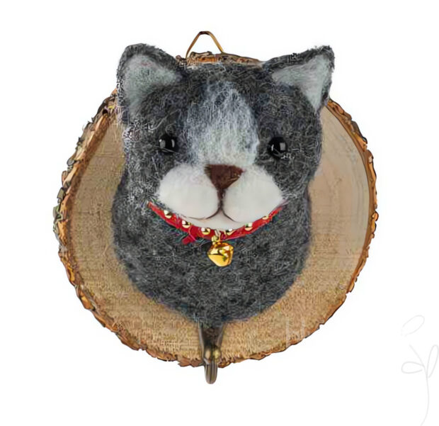 Kleiderhaken Katze 14 cm