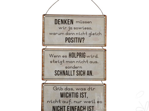 Schild Motivation z. Hg. 3fach