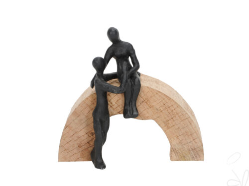 Pärchen auf Holzstück