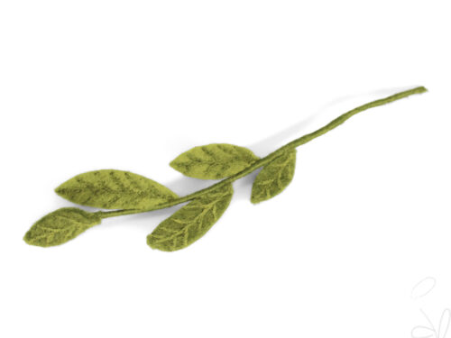 Branch with Mix Green Leaves