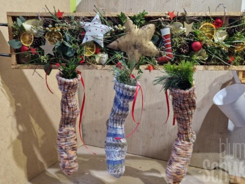 Werkstück Wandarrangement Socken