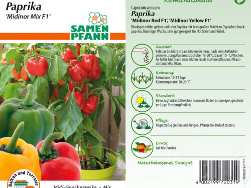 Paprika Midinor Mix F1